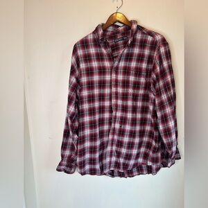 Red white and black painters flannel